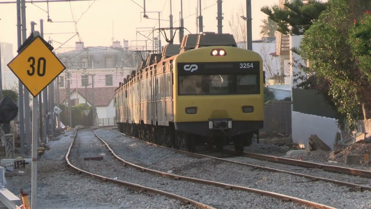 Obras na Linha de Cascais - Alteração do layout da linha em São Pedro do Estoril - Nov 2024
