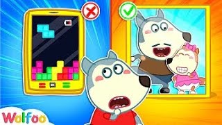 Wolfoo, No Smartphone! Family Is the Best   Learn Good Habits for Kids | Wolfoo