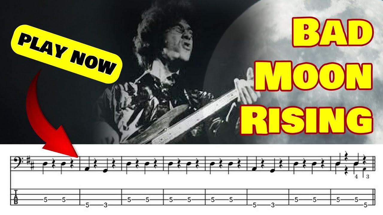 Bad Moon Rising Cover with Tab | 5 Tips to Sound Great on Bass - YouTube