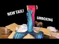 Blue Silicone Mermaid Tail Unboxing - SeethroughSea