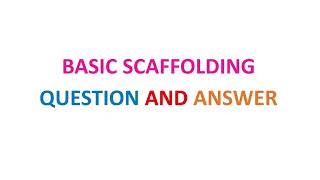 basic scaffolding safety questions and answers screenshot 2