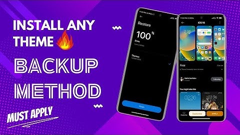 How to Install Any MIUI Theme Using Backup File | Apply Removed Themes Easily! #MIUIThemes #HyperOS