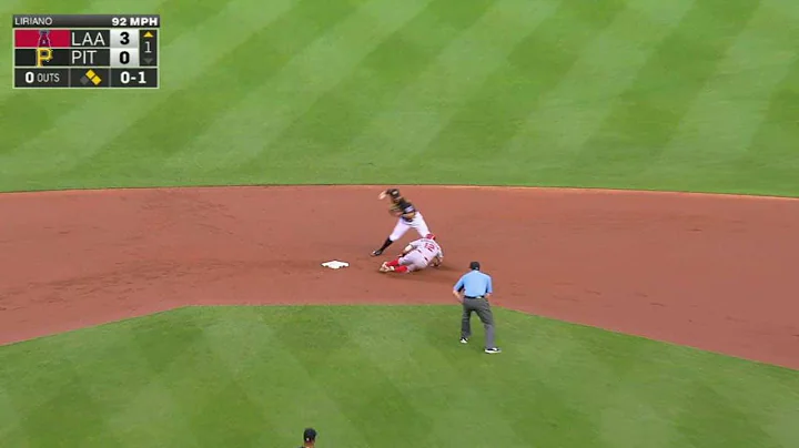 LAA@PIT: Harrison starts a 4-6-3 double play