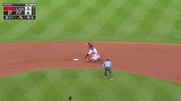 LAA@PIT: Harrison starts a 4-6-3 double play