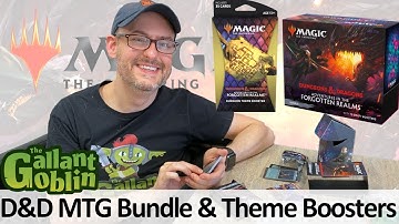 Unboxing Bundle Box & Dungeon Theme Booster—Magic: The Gathering Adventures in the Forgotten Realms