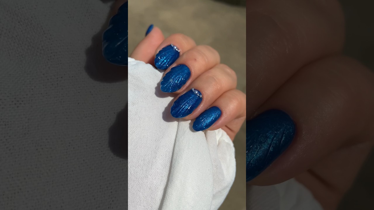 Маникюр в стиле Ариель 🐚 | дизайн ногтей | маникюр на лето | 