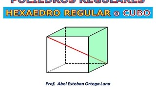 HEXAEDRO REGULAR o CUBO