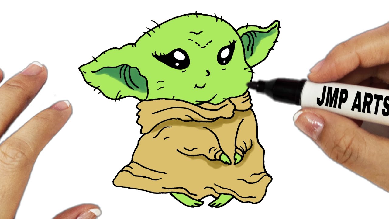 How to draw cute yoda YouTube