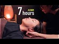 Asmr  pour un sommeil optimal compilation de massages du visage de 7 heures  sans parler