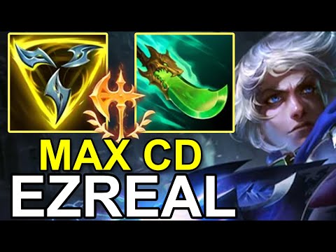 LOL Challenger CN Best Ezreal - MAX CD Ezreal Build BROKEN - HanQL RANK1 Ezreal Gameplay