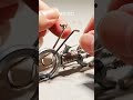 #making a miniature Harley motorcycle from used materials