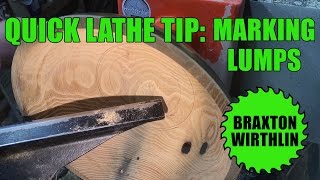 Quick Lathe Tip 2: Marking Lumps in Bowls