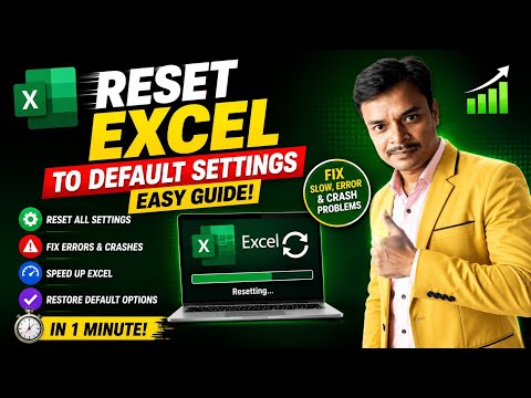 How to Reset Excel to Default Settings | Fix Errors, Crashes & Slow Performance
