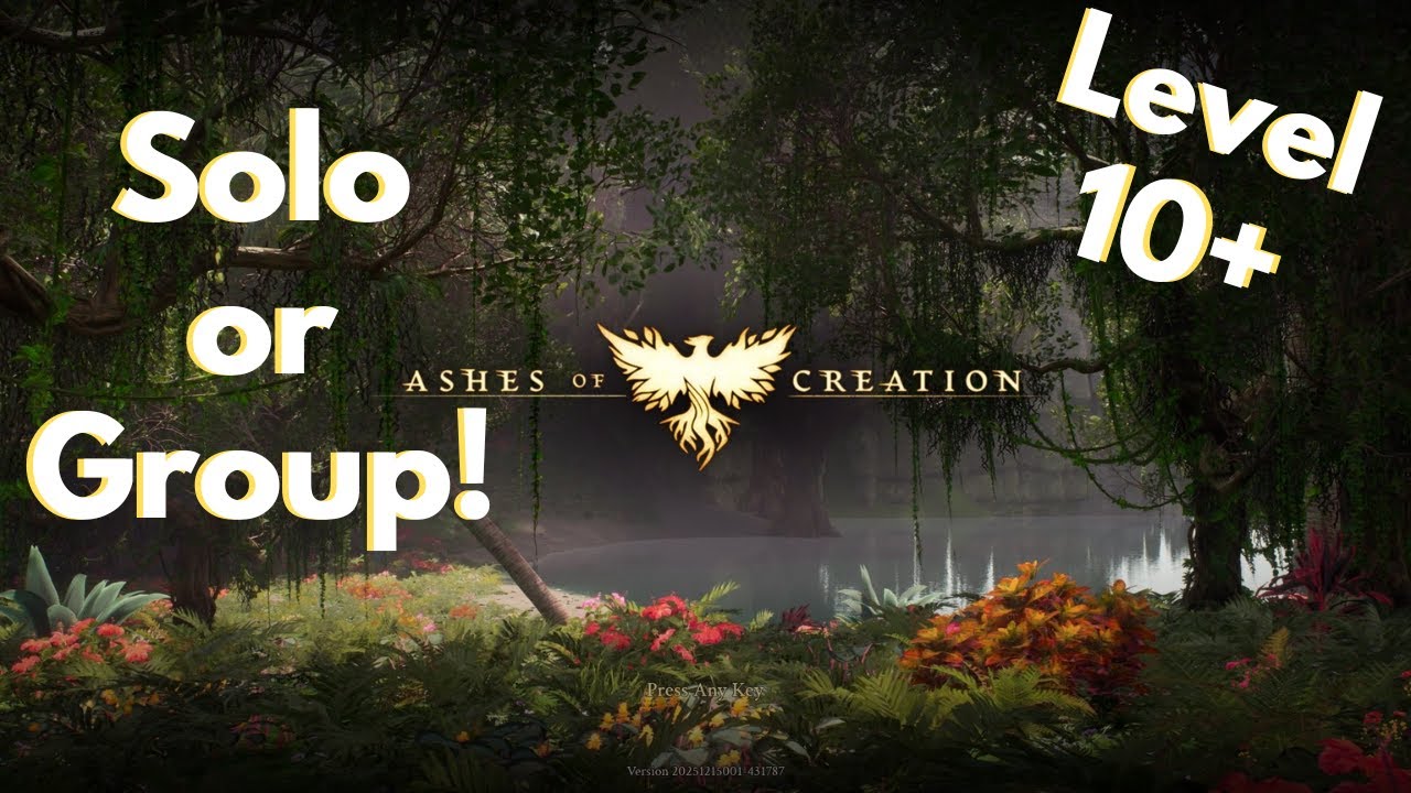 Ashes of Creation CHILL Anvils Leveling Route | Solo or Group