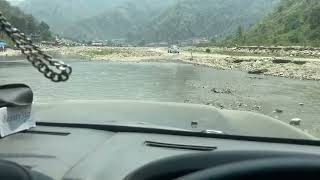 Thar off-roading in a Rishikesh river