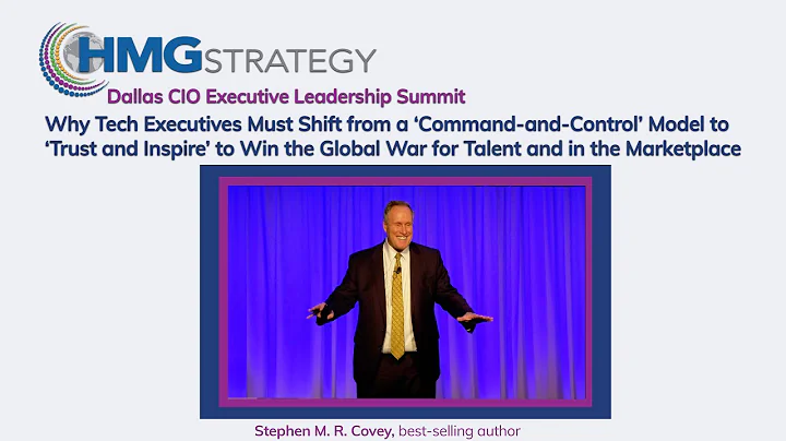 Stephen M. R.  Covey, Bestselling Author  Dallas CIO Executive Leadership Summit