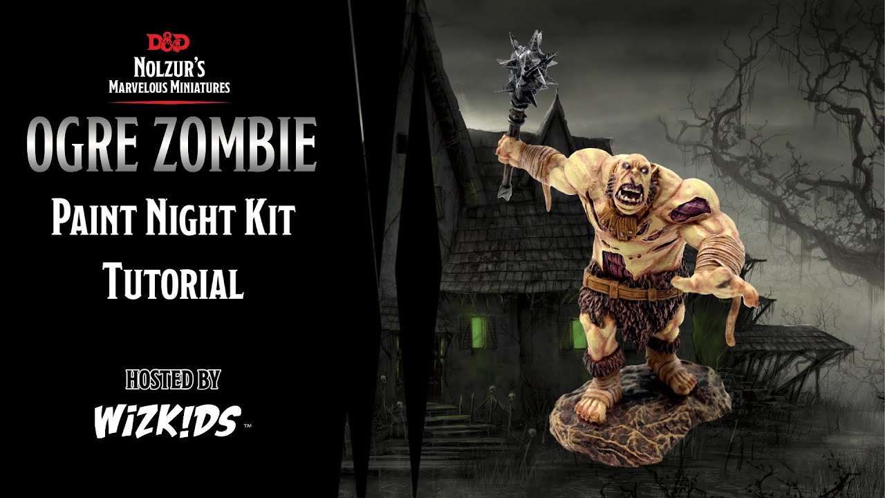 D&D Nolzur's Marvelous Miniatures: Ogre Zombie Paint Night Kit Tutorial 