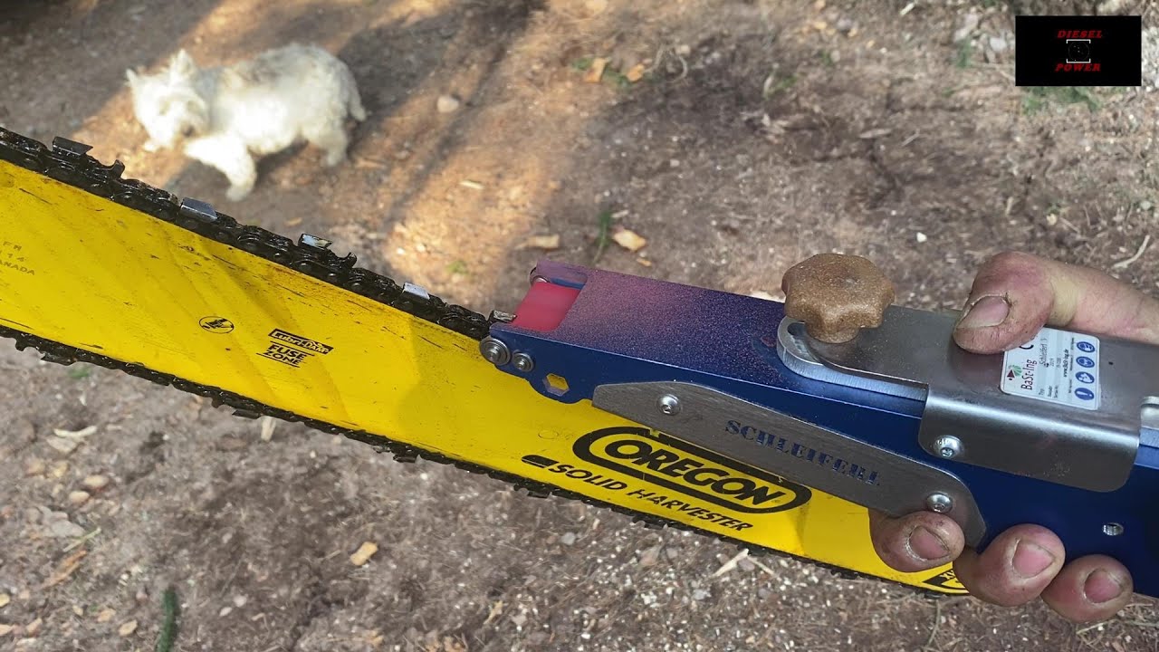 Woody60 ¤ Kette Schärfen mit Schleiferl ¤ Fiat-Hitachi 215W  ¤ Sharp your Chain