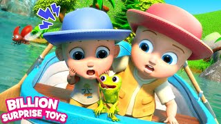 خمسة ضفادع صغيرة مرقطة | Five Little Frogs - Kids Funny Songs