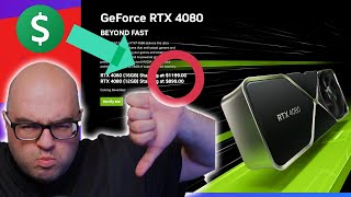 This is BAD Nvidia! RTX 4080 is HOW MUCH? Don't Fall for it!
