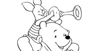 Disney Winnie The Pooh & Piglet Colouring