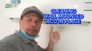 Cleaning Wall Mounted ACU in place