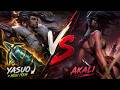 snow ball akali with yasuo foot fleet