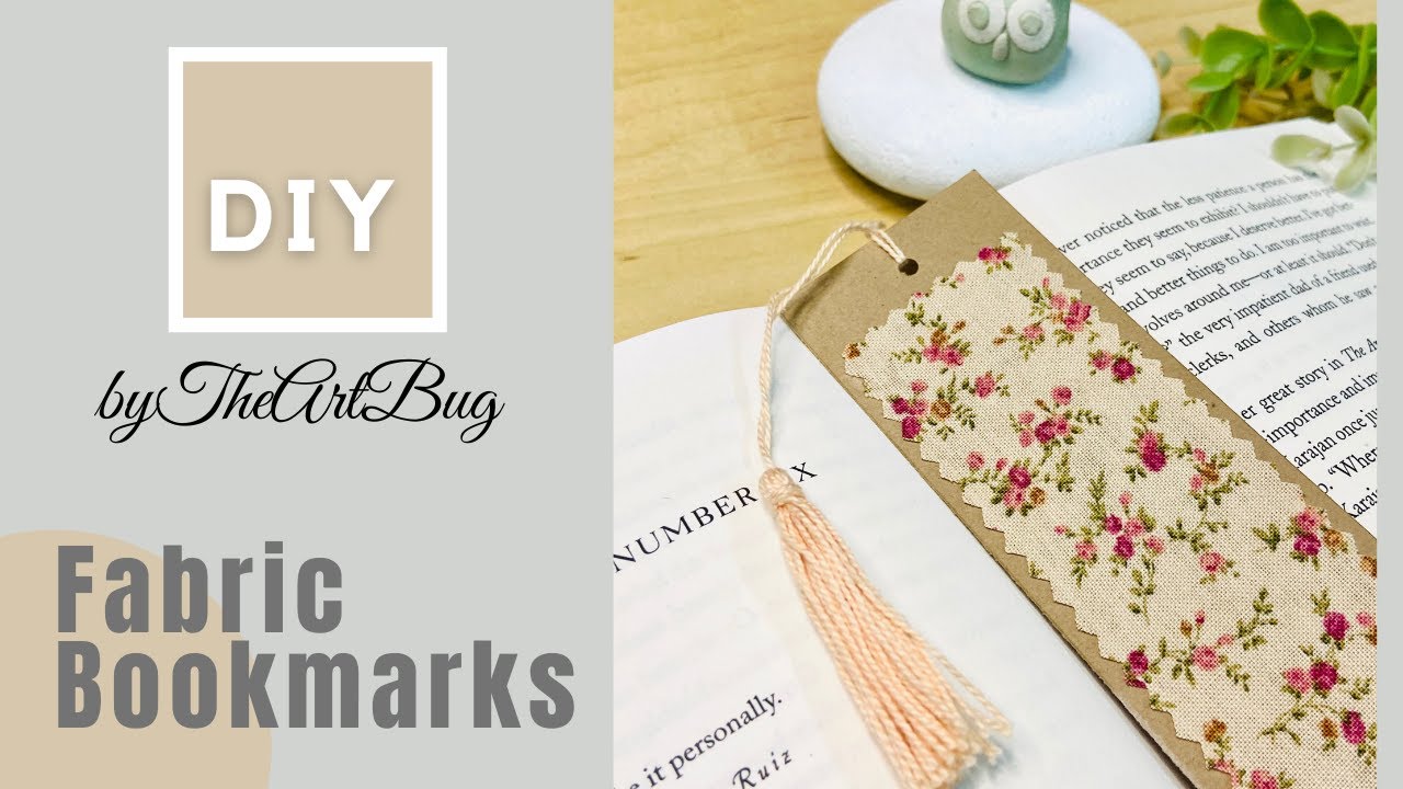 How to Sew: A Fabric Bookmark with tassel 
