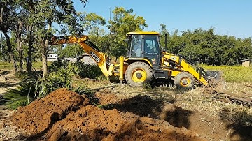 JCB Dozer Pushing Down Tree - JCB Dozer Working in Road Construction - JCB VIDEO