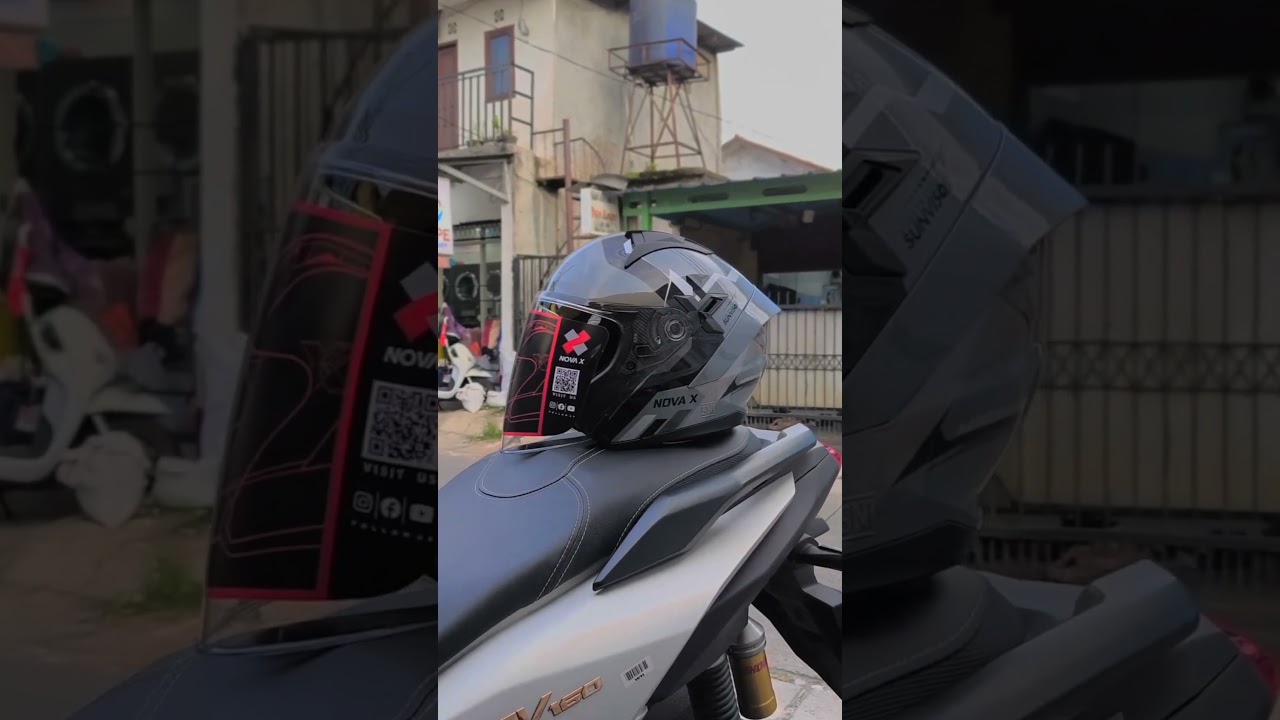 Helm JPX NOVA X V2 MOTIF N4 GREY paling bestseller banget nih motifnya keren simpel mewah