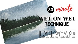 BEGINNER WATERCOLOR TECHNIQUE FOR PAINTING WATER