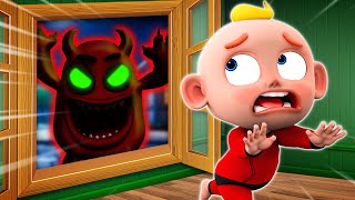 Monster Outside The Window Song🧟‍♂️ + Be Careful At The Escalator Song | Nursery Rhymes & Kids Songs