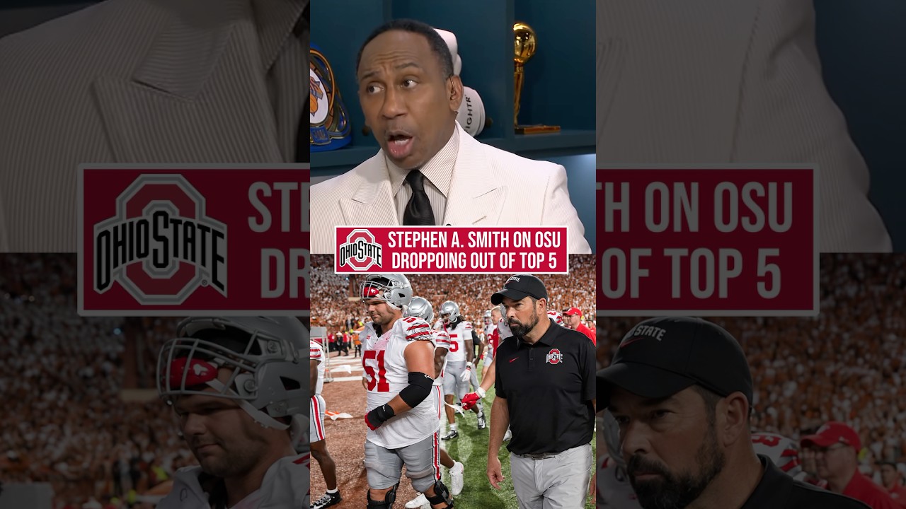 Stephen A. Smith BLASTS AP Top 25 Voters for Dropping Ohio State Buckeyes from Top 5