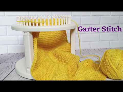 Garter Stitch on 'Rotating' Double Knit Loom