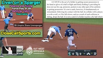 Teachable - Umpire Timing on Catch/No Catch (Bobble/Transfer) Decisions on 2B Force Plays