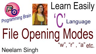 C language-File Opening Modes In C  By Programming Brain #1