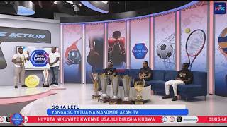 Yanga SC yafika Azam Media na makombe yao kutoa shukrani kwa Washirika Wake.