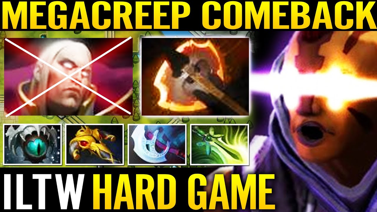 NIGMA ILTW [Anti Mage] 100% Hardest Game - Mega Creeps Comeback vs GOD Invoker 7.29 Dota 2 Pro