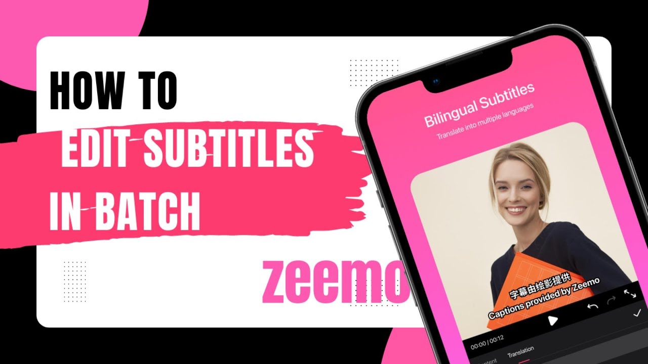 How to edit subtitles in Batch