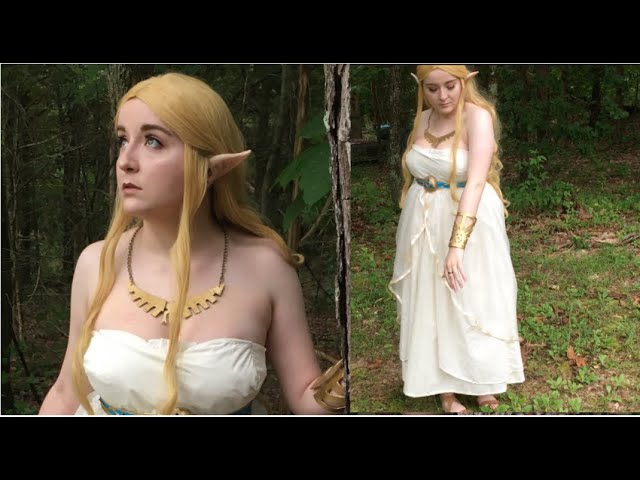 open lace back dress The Legend of Zelda Breath of The Wild Princess Zelda Premium Edition Cosplay Costume Male / XXXL