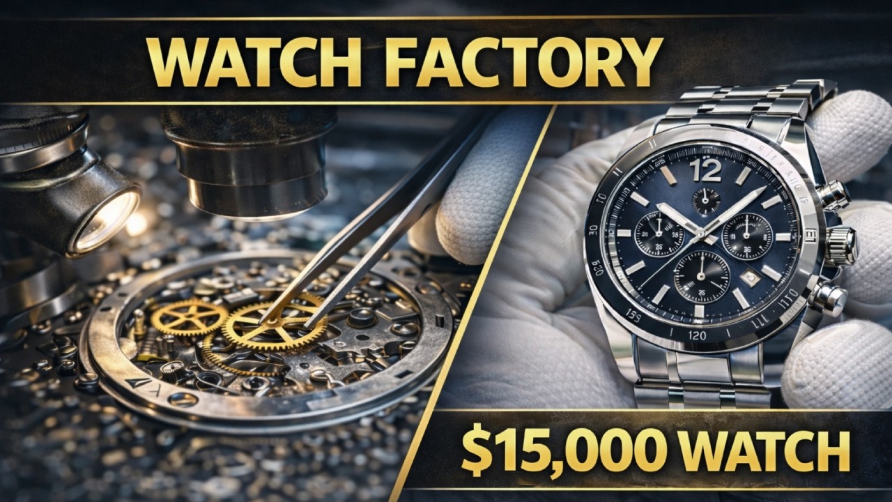 Inside Luxury Watch Factory From Tiny Gears To $15,000 Watches