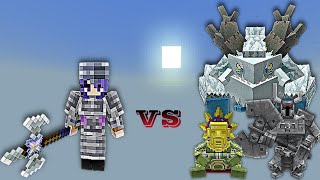 BlueprintLT Boss vs Mowzies Mobs Bosses | Minecraft Bedrock | Mob Battle