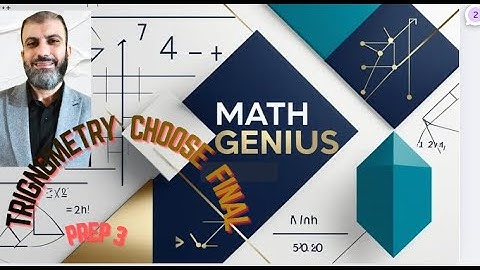 final revision geometry3 prep  trigonometry choose
