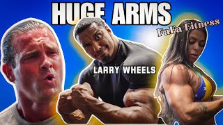 I SURVIVED ARM DAY WITH LARRY WHEELS & FAFA FITNESS!