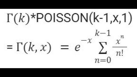 POISSON Upper Incomplete Gamma Function Taylor Maclaurin SERIESSUM LINEST Polynomial Regression