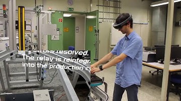 IoT Assistance in a Smart Factory  using Microsoft HoloLens with Mixed Reality