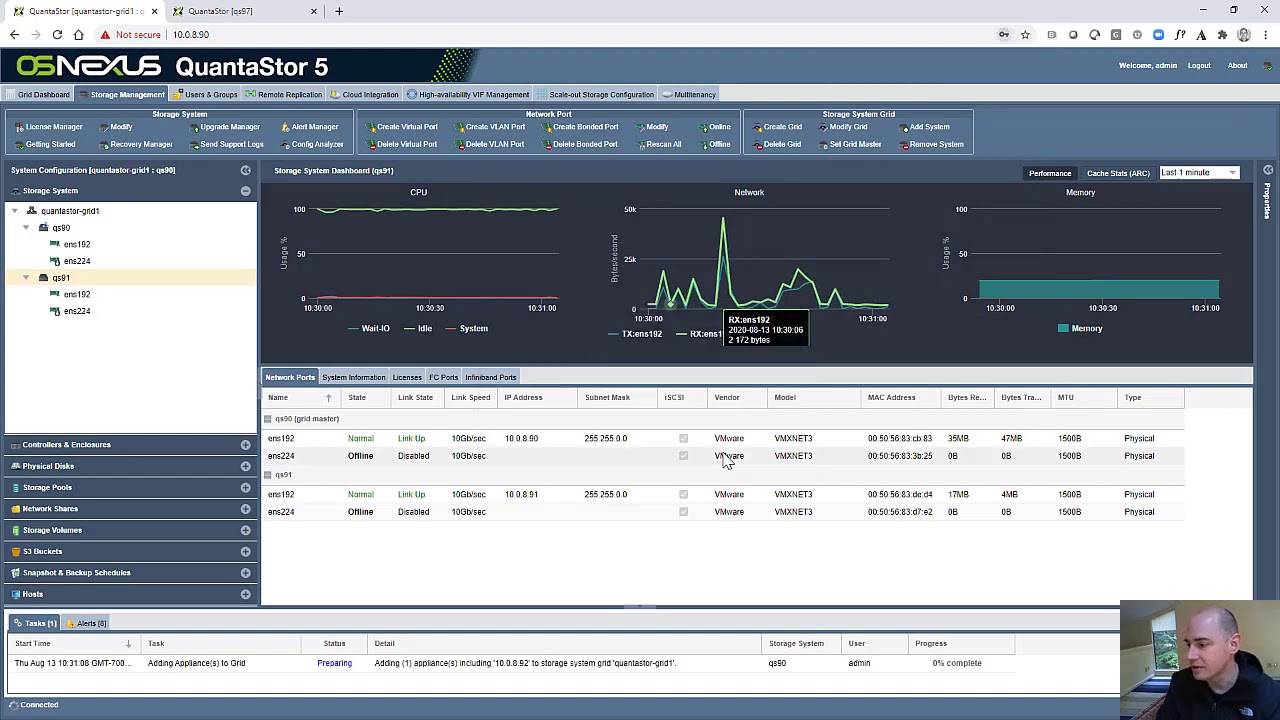 QuantaStor 5 Storage Grid Setup