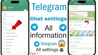 Telegram Chat all settings new update 2024 || Telegram all settings || Waseem tech talk! screenshot 5