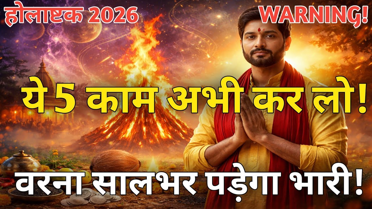 होलाष्टक 2026 के 8 दिन बदल देंगे किस्मत लाल किताब के गुप्त उपाय से दूर होगा दुर्भाग्य कर्ज और बाधाएं