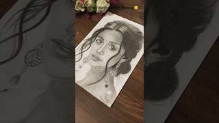 Beautiful Girl Sketch in Graphite Pencil ✨ | Realistic Pencil Drawing | Easy Art #shorts